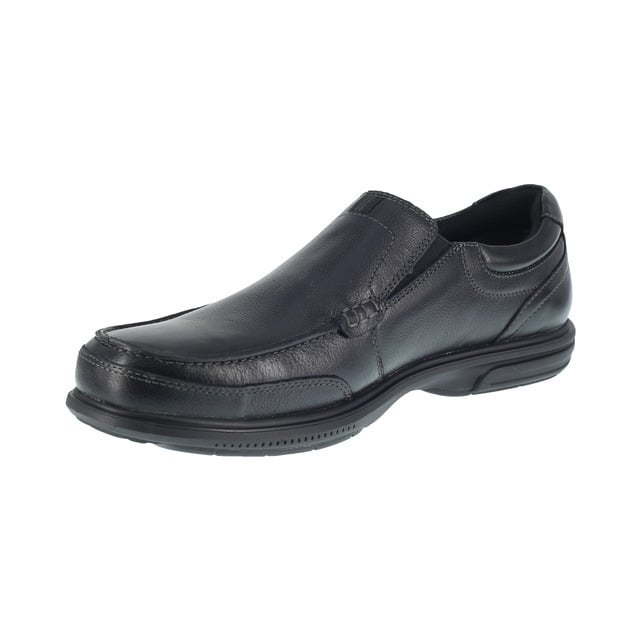 FLORSHEIM WORK Mens Loedin Steel Toe Slip On Work Shoe Black - FE2020 BLACK Image 3