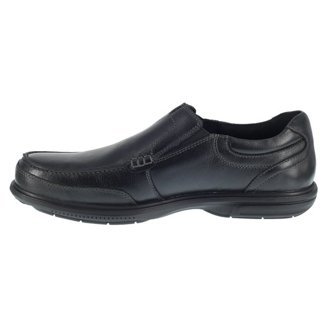 FLORSHEIM WORK Mens Loedin Steel Toe Slip On Work Shoe Black - FE2020 BLACK Image 4