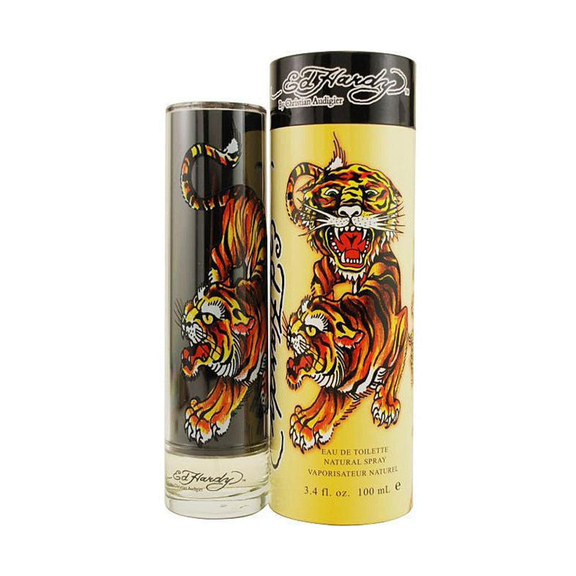 Ed Hardy Mens EDT Spray 3.4 OZ Amber Bergamot Mandarin Fragrance Spray Image 3