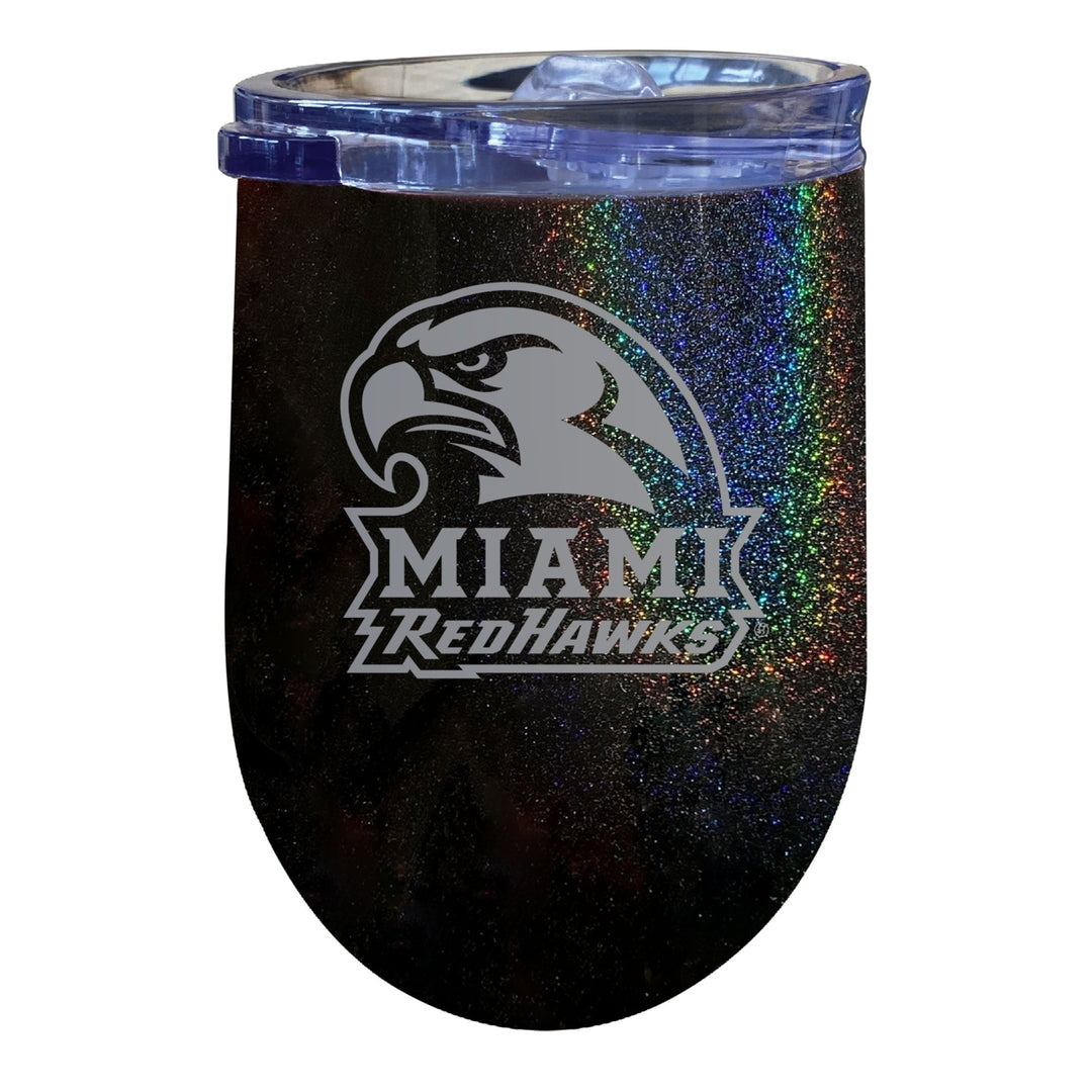 Miami University of Ohio 12oz Laser Etched Insulated Wine Stainless Steel Tumbler Image 1