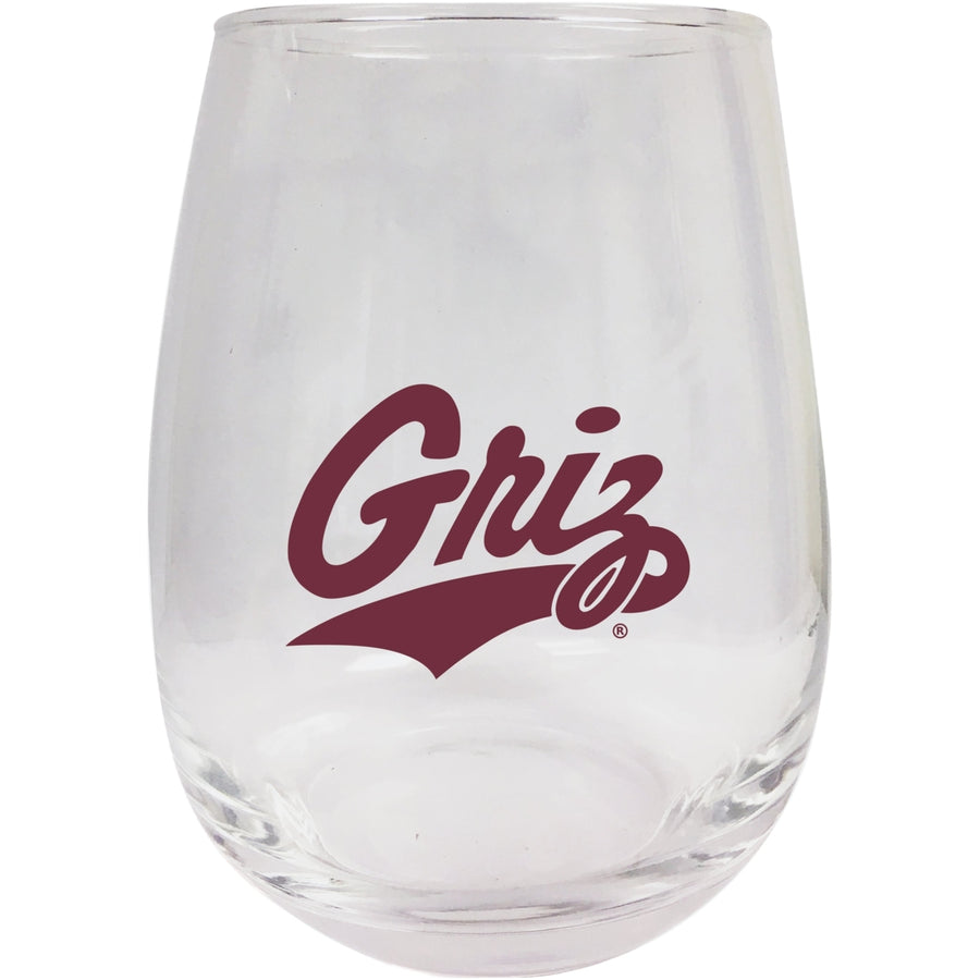 Montana University 15oz Stemless Wine Glass Image 1