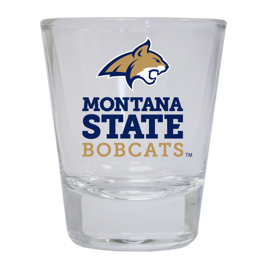 Montana State Bobcats NCAA Legacy Edition 2oz Round Base Shot Glass Clear Image 1