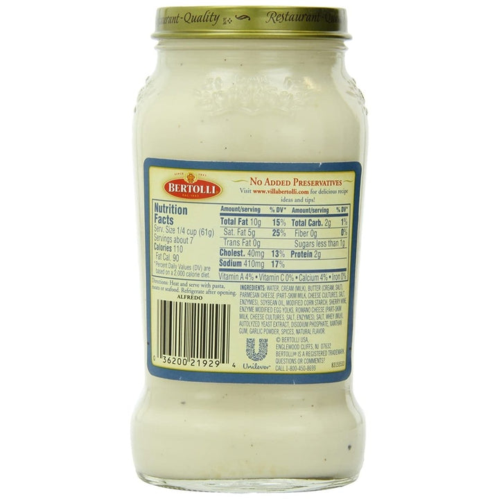 Bertolli Alfredo Sauce 15 Ounce (Pack of 3) Image 2