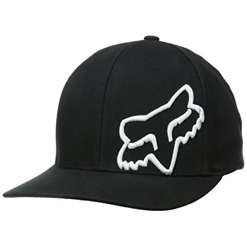 Fox Racing mens Flex 45 Flexfit Hat BLK/WHT Image 1