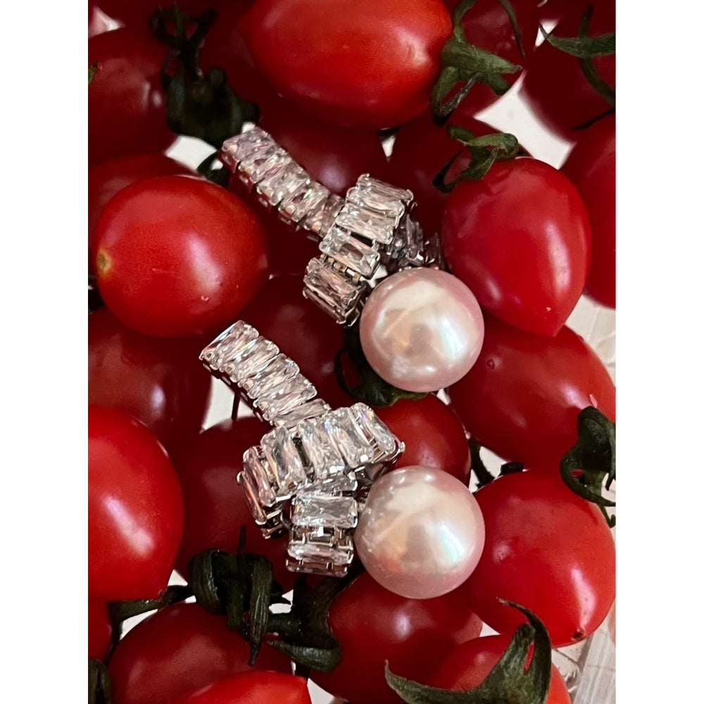 181/00 vermiculite reflective flash earrings 95-needle big beads summer shiny star earrings goddess X5-8 Image 2
