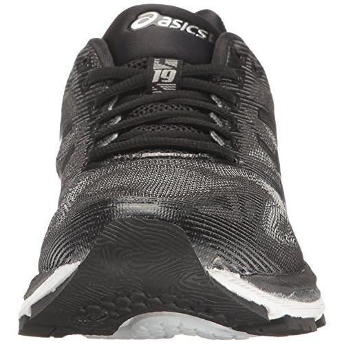 ASICS Womens Gel-Nimbus 19 Running Shoes Black/Onyx/Silver - T750N.9099 BLACK/ONYX/SILVER Image 4