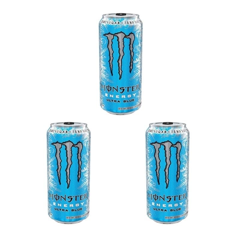 Monster Energy, Ultra Blue, 473Ml Cans (Pack Of 3) Image 1