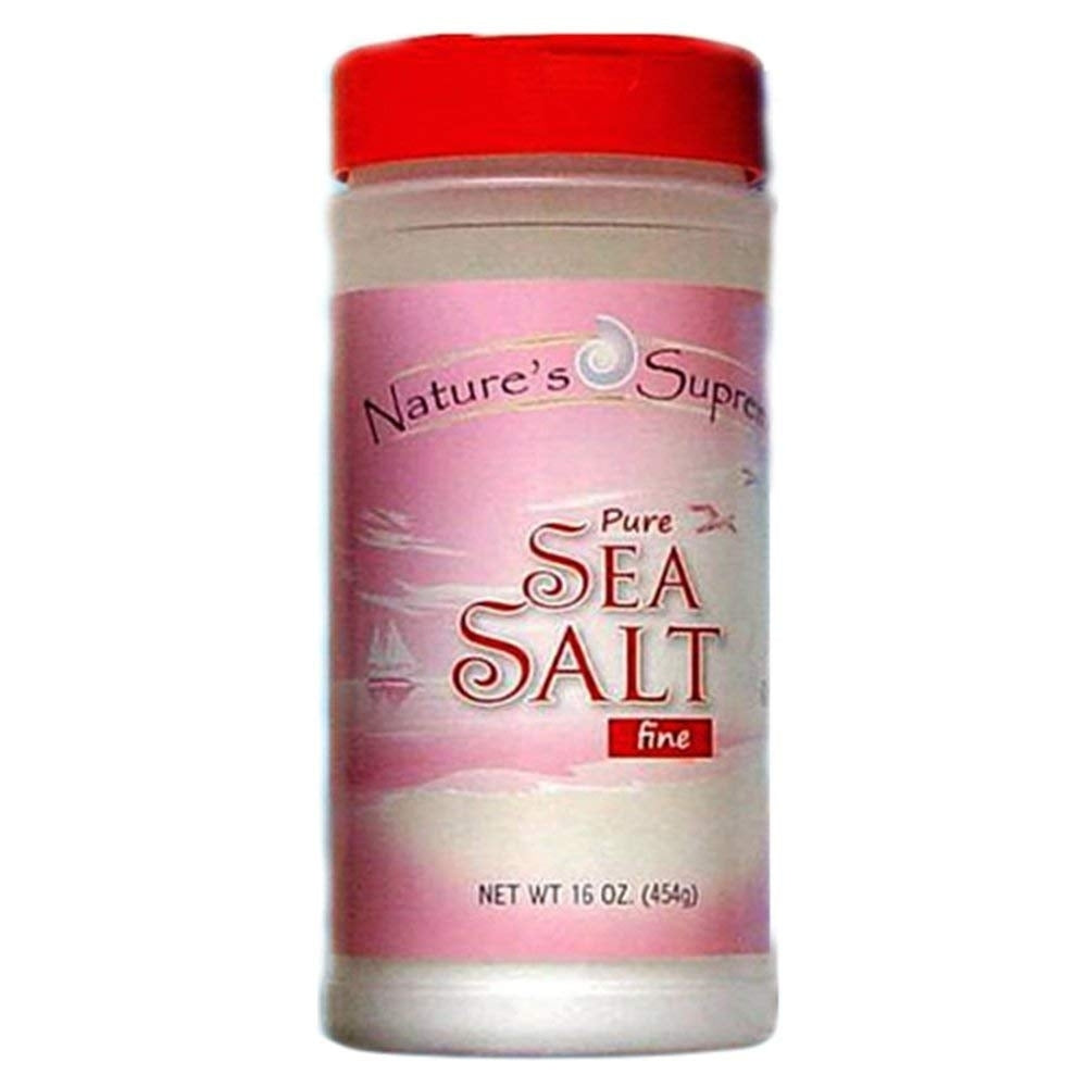 Natures Supreme - Pure Sea Salt Fine (454g) 630136 Image 1