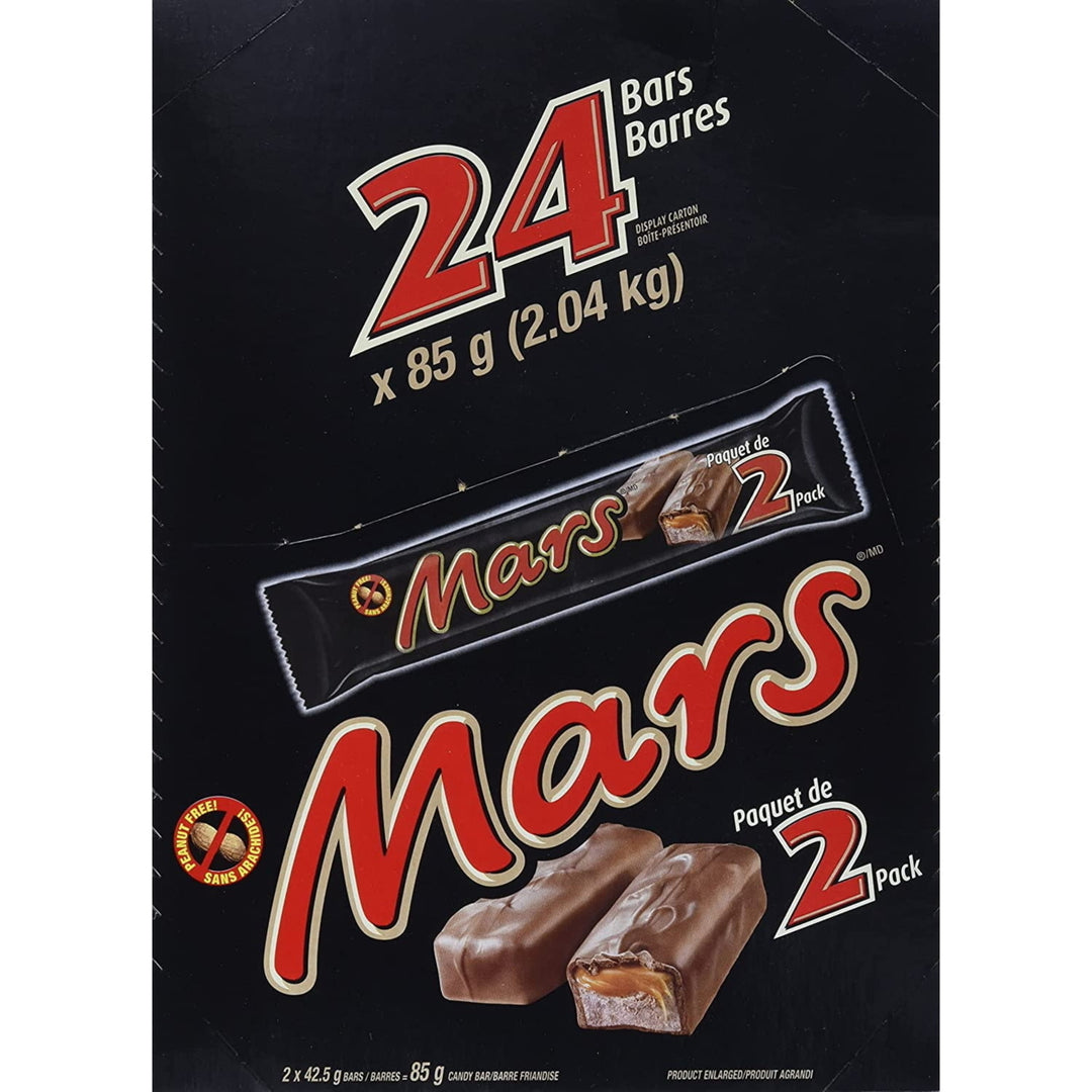 Mars 2-Piece King Size Chocolate Bars(85g3 oz.,) 24-Count {Imported From Canada} Image 1