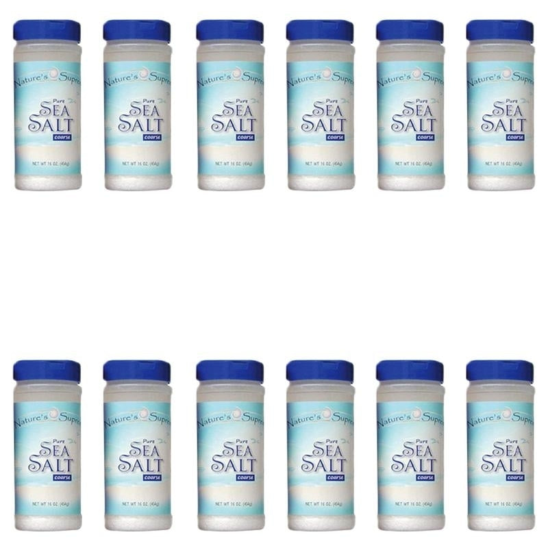 Natures Supreme - Pure Sea Salt Coarse (454g) (Pack of 12) Image 1