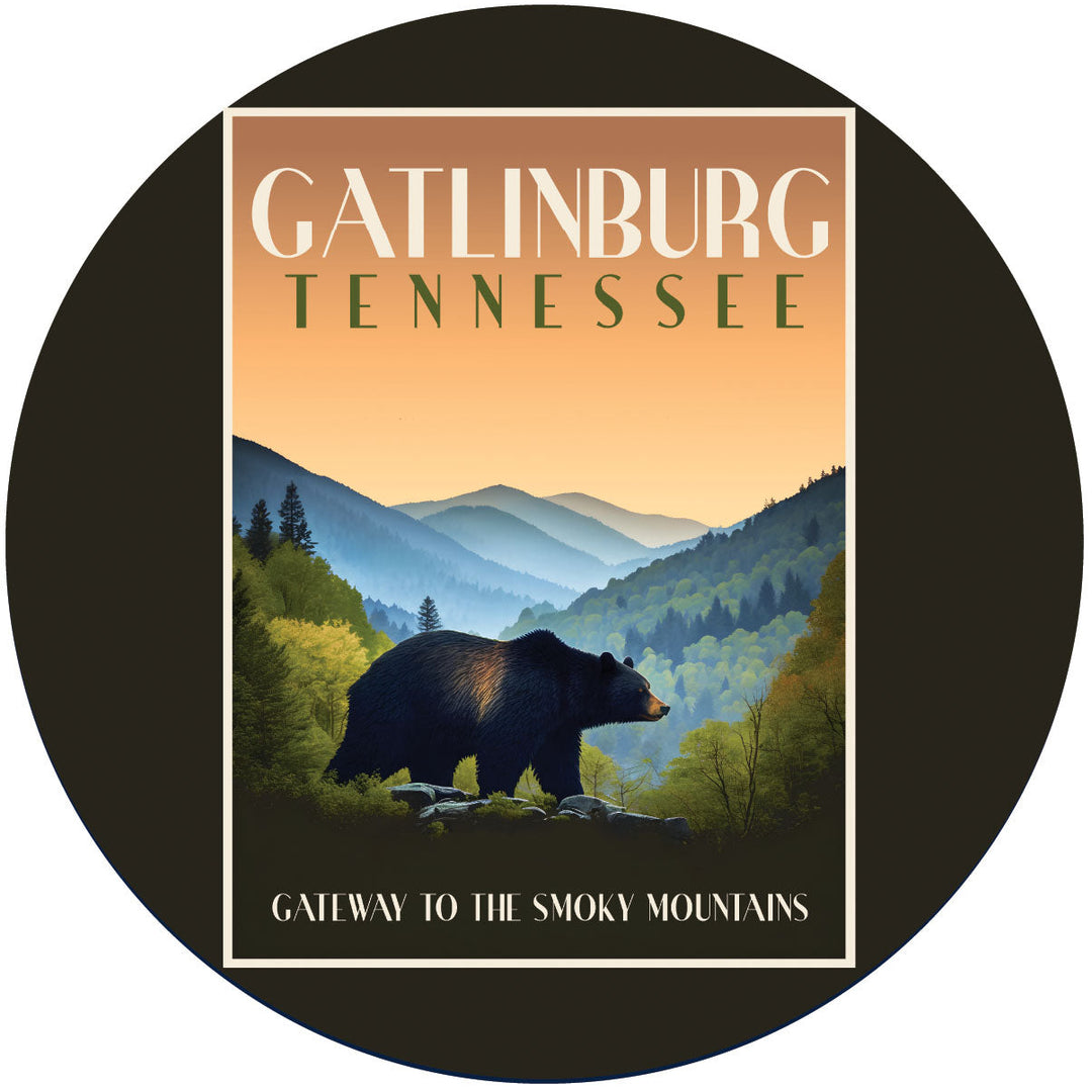 Gatlinburg Tennessee Souvenir Coaster Paper Image 2