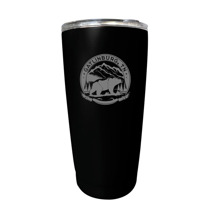 Gatlinburg Tennessee Laser Etched Souvenir 16 oz Stainless Steel Insulated Tumbler Image 1