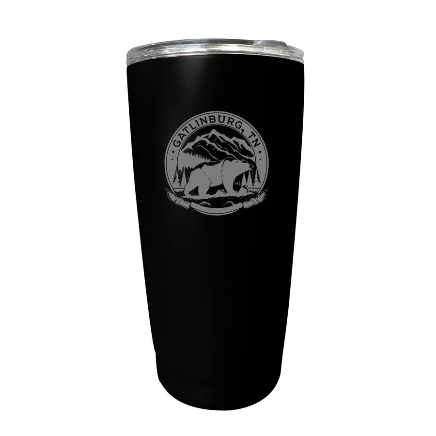 Gatlinburg Tennessee Laser Etched Souvenir 16 oz Stainless Steel Insulated Tumbler Image 1