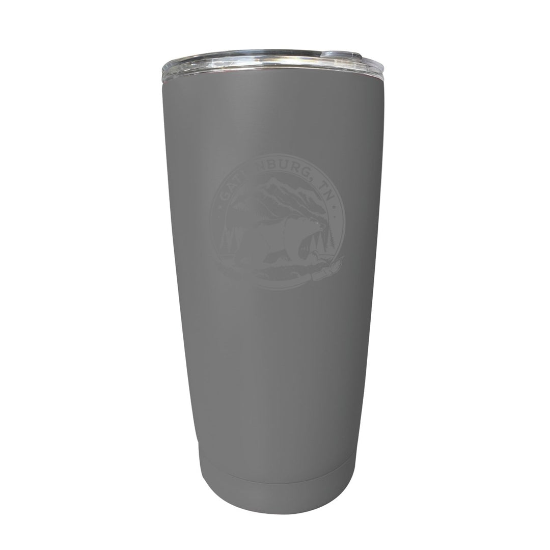 Gatlinburg Tennessee Laser Etched Souvenir 16 oz Stainless Steel Insulated Tumbler Image 3