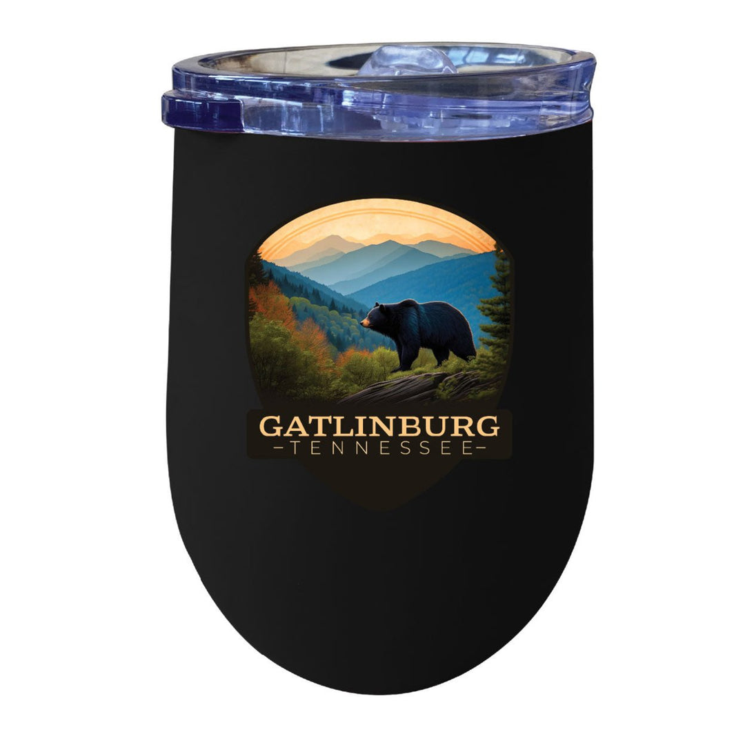 Gatlinburg Tennessee Souvenir 12 oz Insulated Wine Stainless Steel Tumbler Image 1