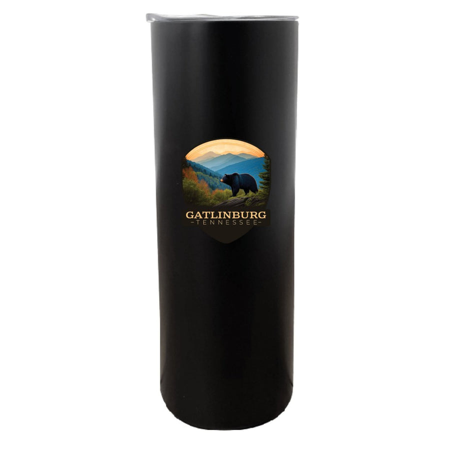 Gatlinburg Tennessee Souvenir 20 oz Insulated Stainless Steel Skinny Tumbler Image 1