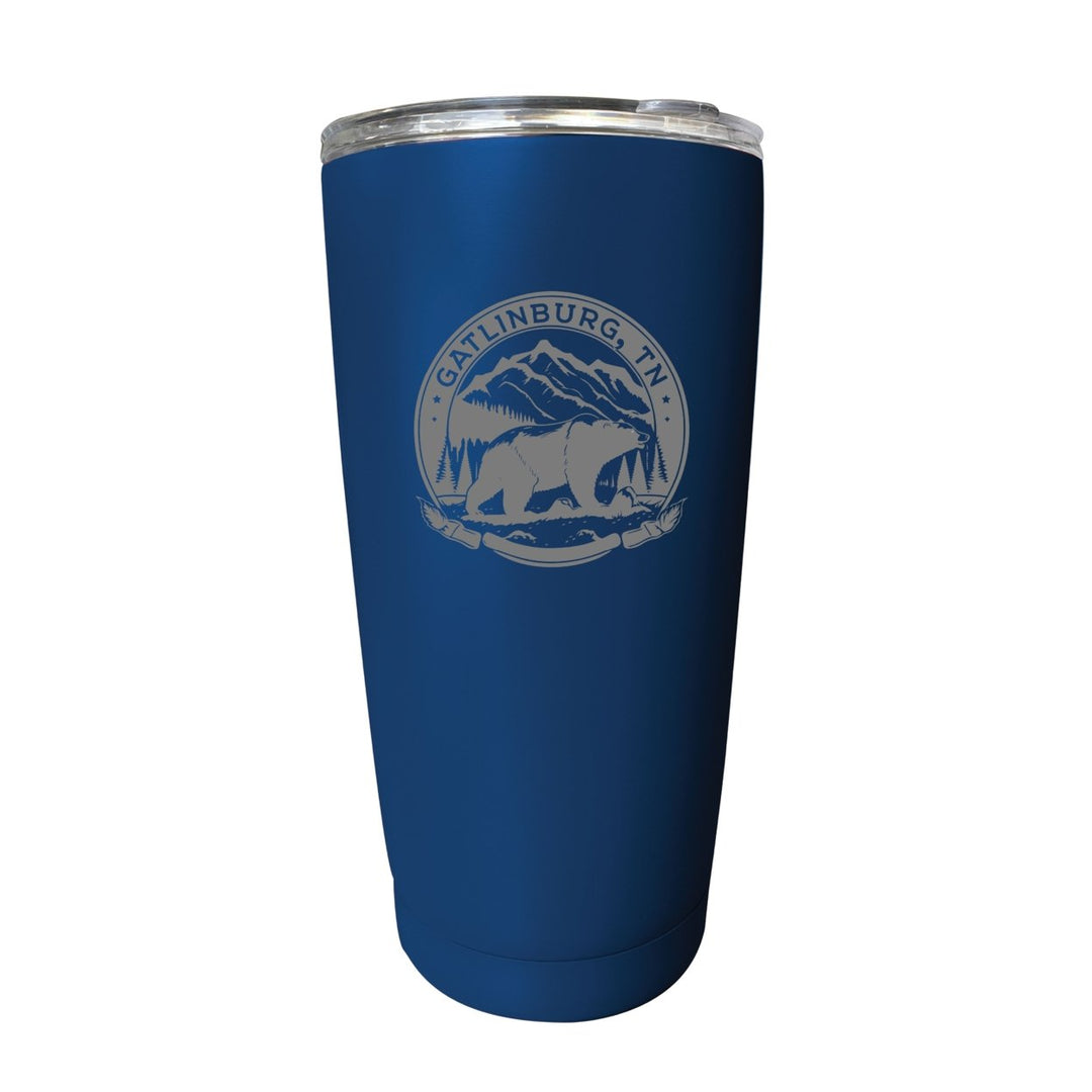 Gatlinburg Tennessee Laser Etched Souvenir 16 oz Stainless Steel Insulated Tumbler Image 4