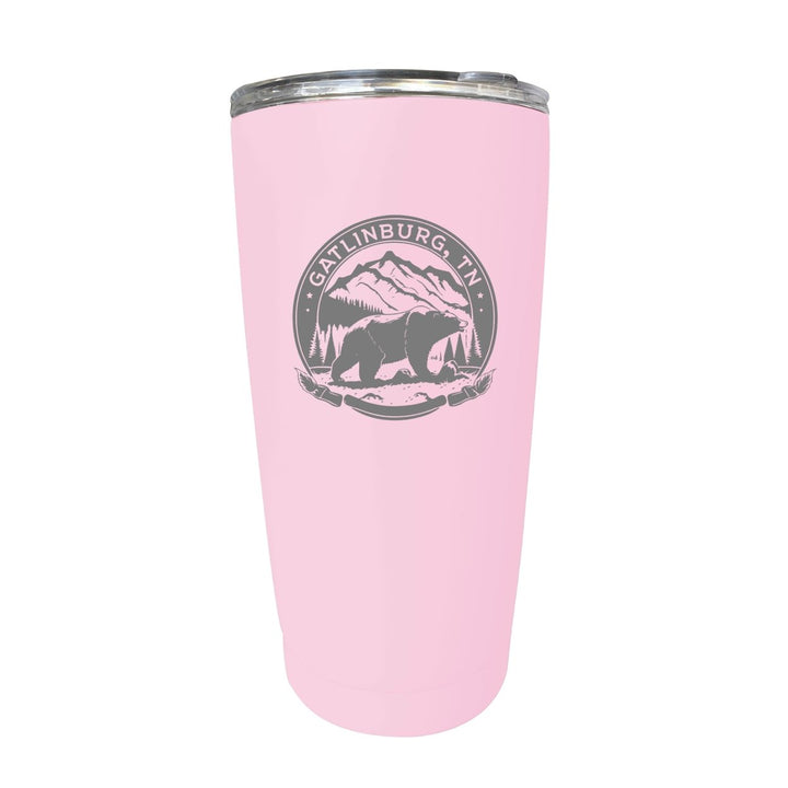 Gatlinburg Tennessee Laser Etched Souvenir 16 oz Stainless Steel Insulated Tumbler Image 4