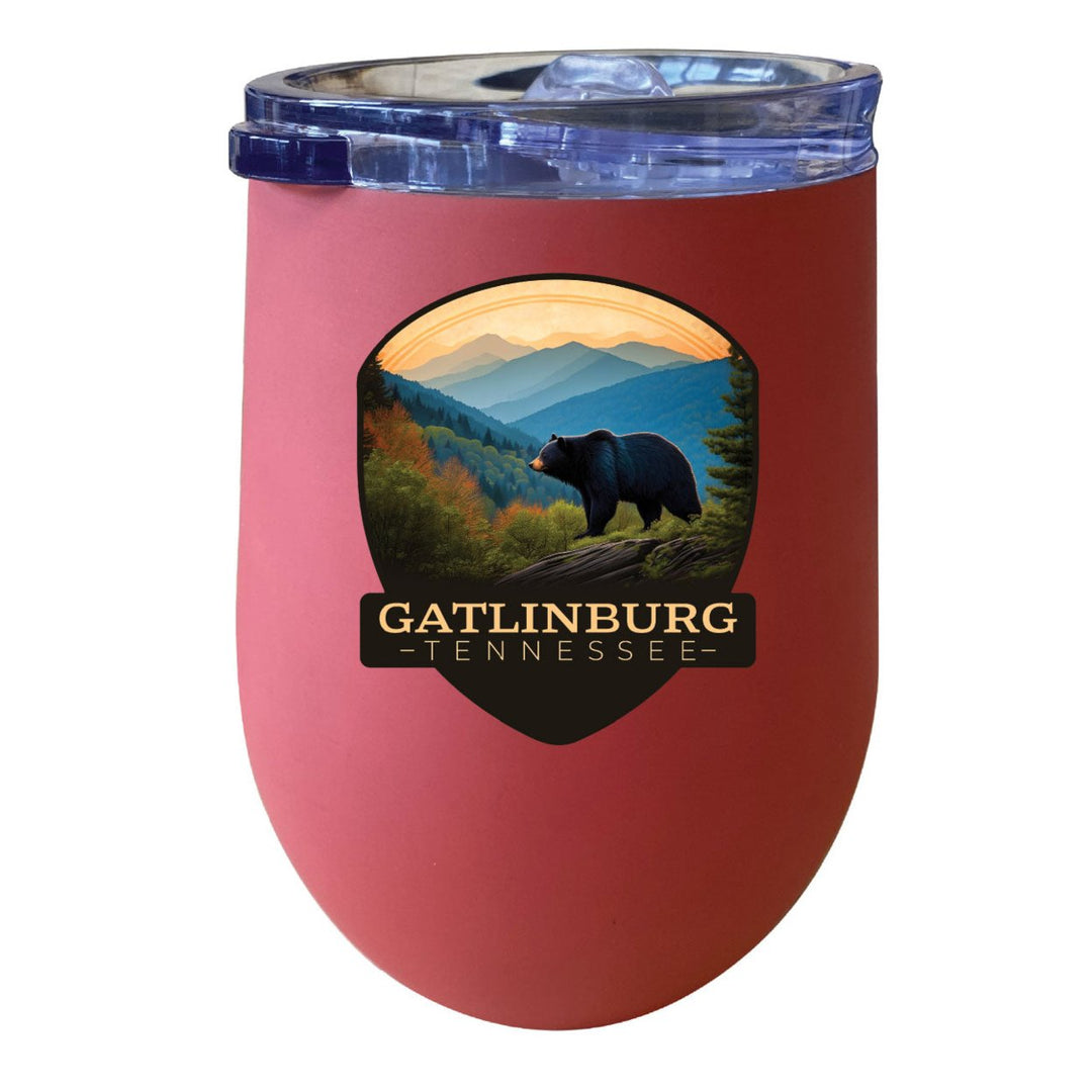 Gatlinburg Tennessee Souvenir 12 oz Insulated Wine Stainless Steel Tumbler Image 3