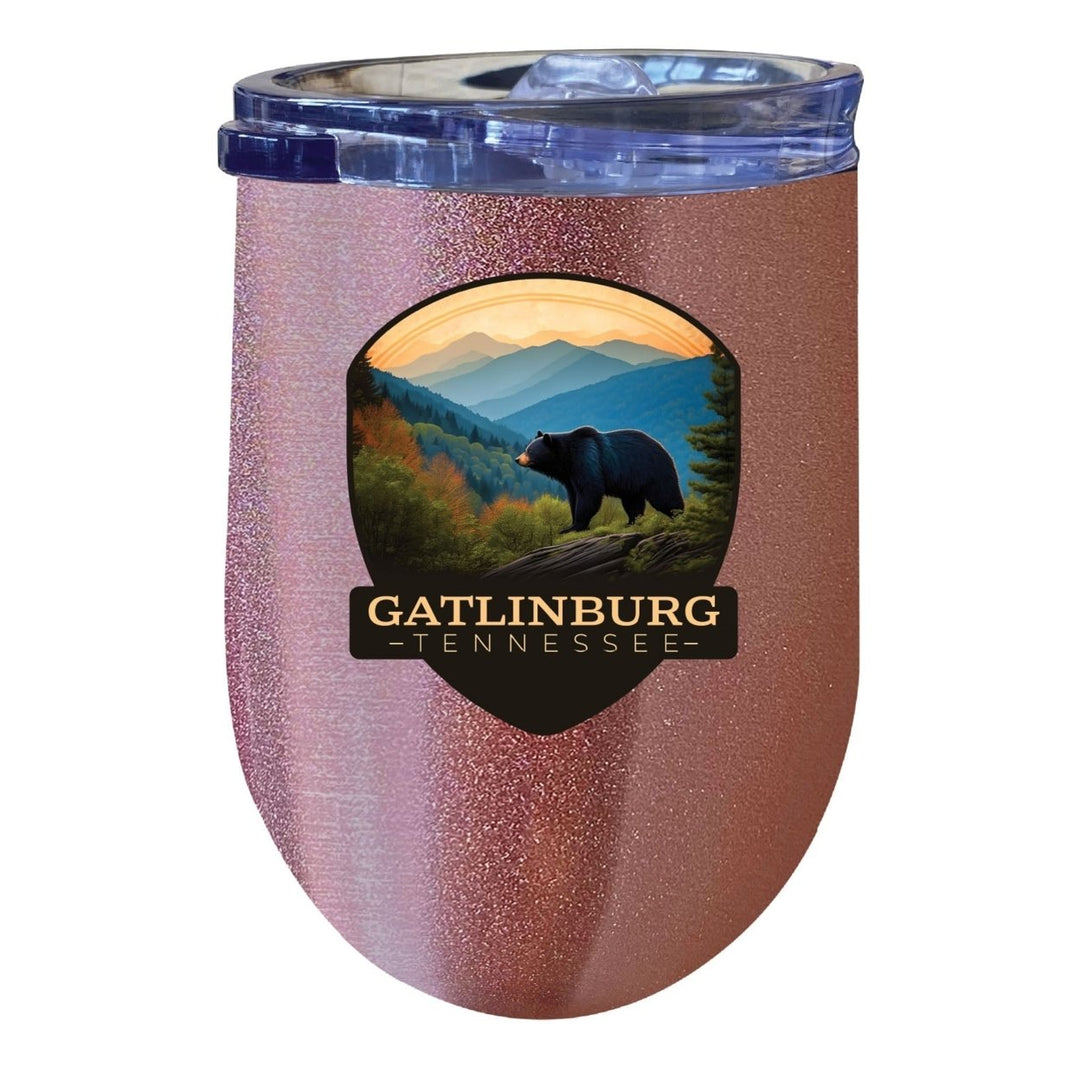 Gatlinburg Tennessee Souvenir 12 oz Insulated Wine Stainless Steel Tumbler Image 1
