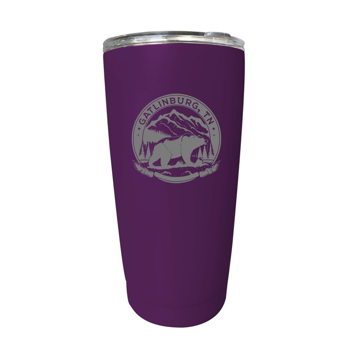 Gatlinburg Tennessee Laser Etched Souvenir 16 oz Stainless Steel Insulated Tumbler Image 6