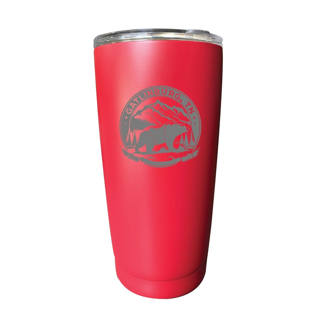 Gatlinburg Tennessee Laser Etched Souvenir 16 oz Stainless Steel Insulated Tumbler Image 7