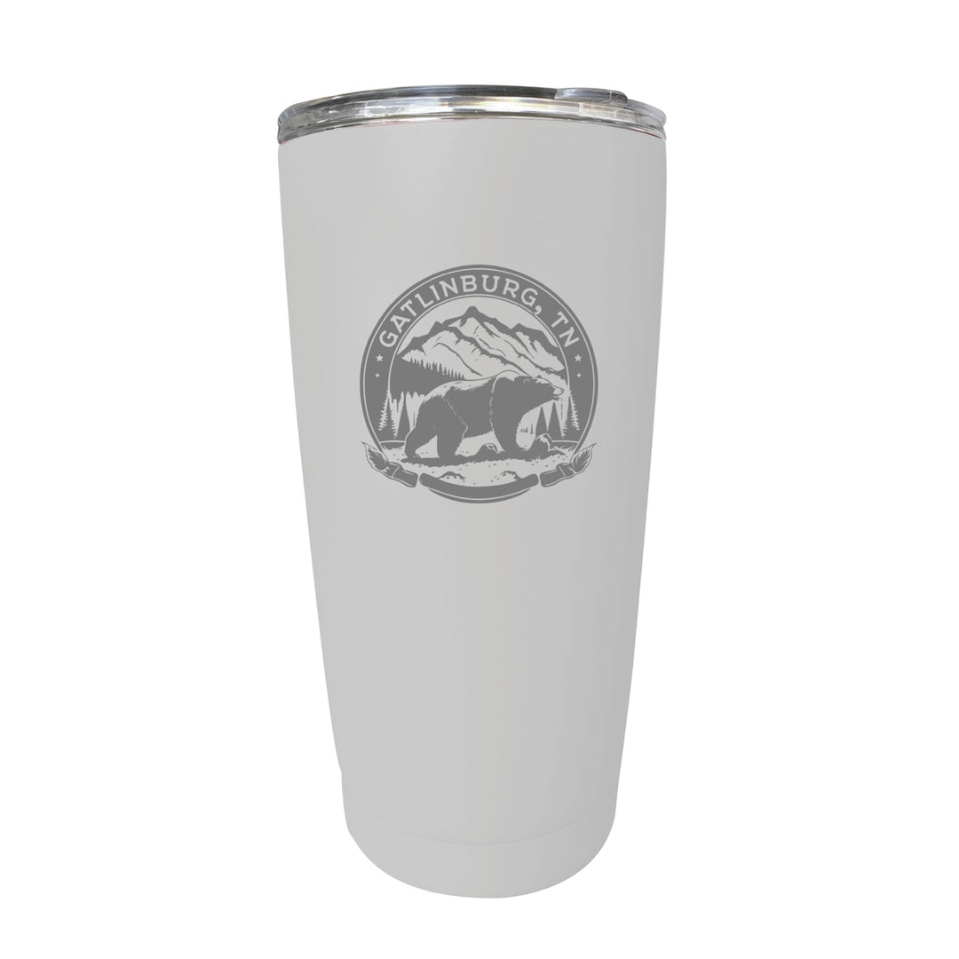 Gatlinburg Tennessee Laser Etched Souvenir 16 oz Stainless Steel Insulated Tumbler Image 9