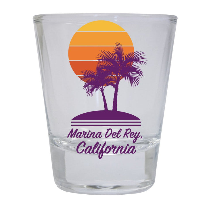 Marina Del Ray California 12 pack Round Shot Glass 1.5 oz Image 1