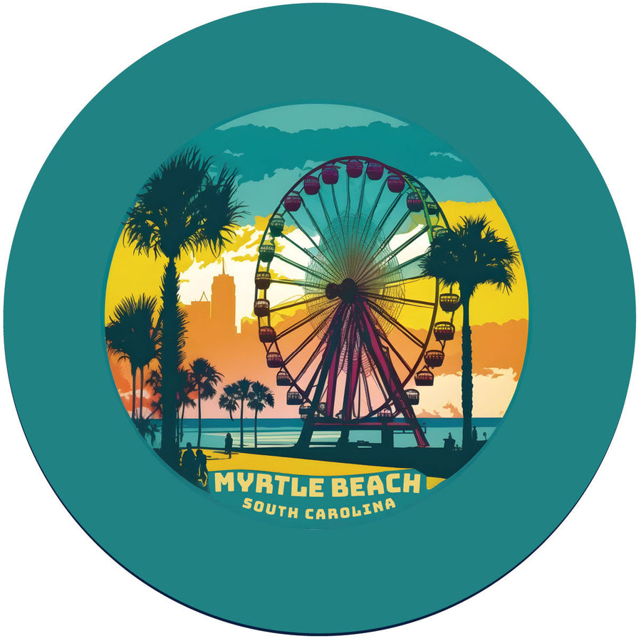 Myrtle Beach South Carolina Souvenir Coaster Paper Image 1