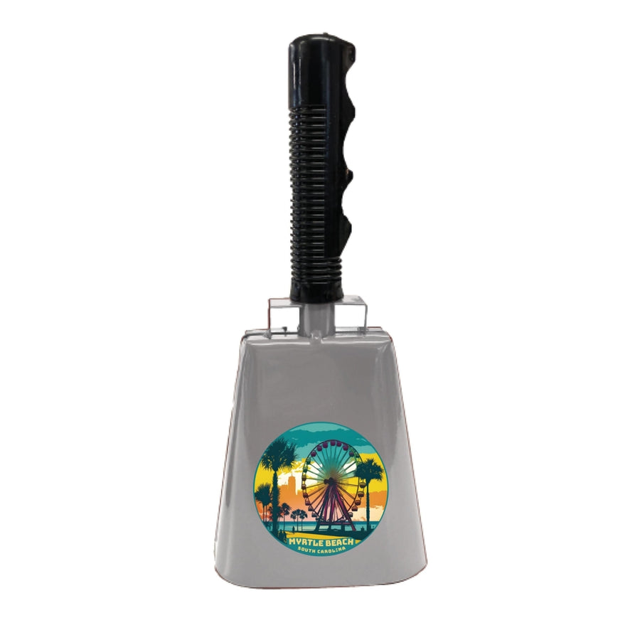 Myrtle Beach South Carolina Souvenir Destination Cowbell Image 1