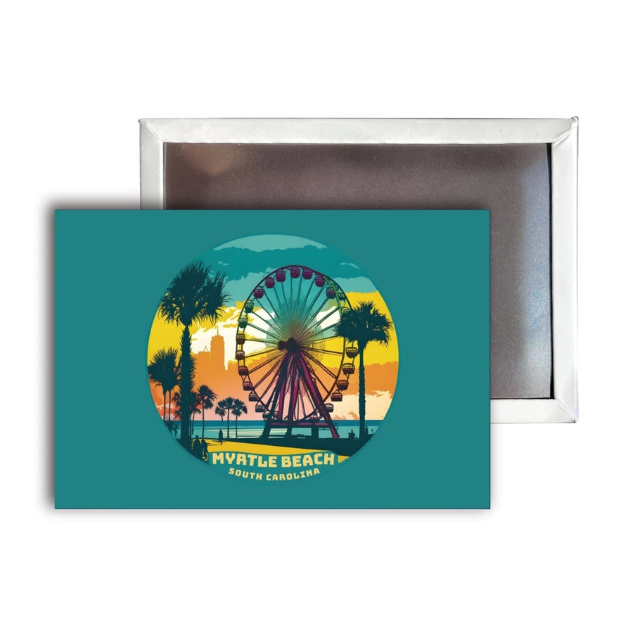 Myrtle Beach South Carolina Souvenir Durable and Vibrant Decor Fridge Magnet 2.5 x 3.5 Inch Image 1