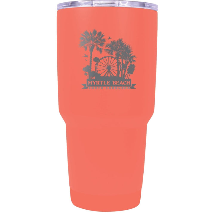 Myrtle Beach South Carolina Laser Etched Souvenir 24 oz Insulated Stainless Steel Tumbler Image 1