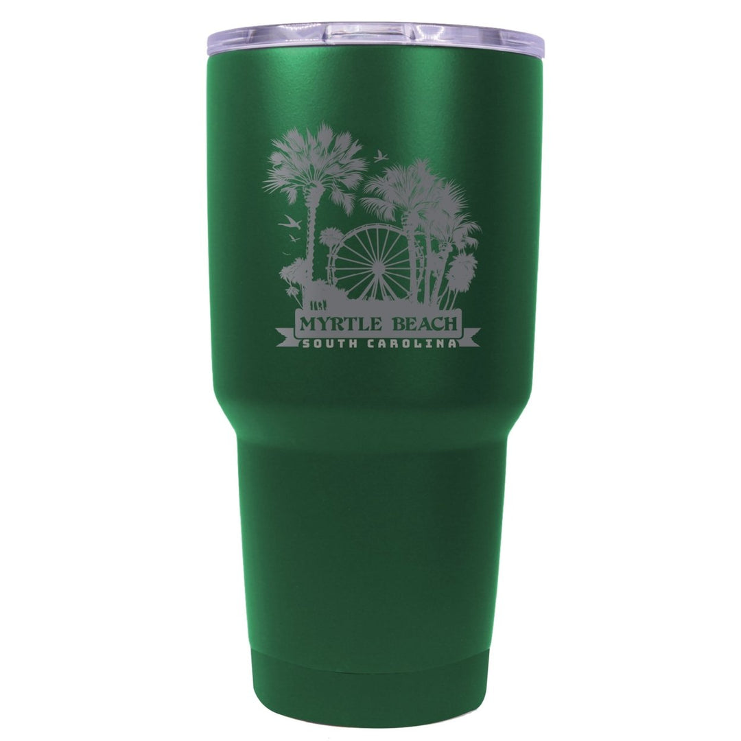 Myrtle Beach South Carolina Laser Etched Souvenir 24 oz Insulated Stainless Steel Tumbler Image 3