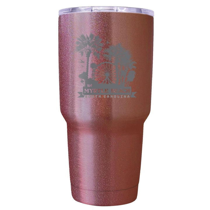 Myrtle Beach South Carolina Laser Etched Souvenir 24 oz Insulated Stainless Steel Tumbler Image 1