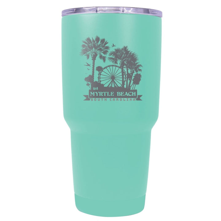 Myrtle Beach South Carolina Laser Etched Souvenir 24 oz Insulated Stainless Steel Tumbler Image 1