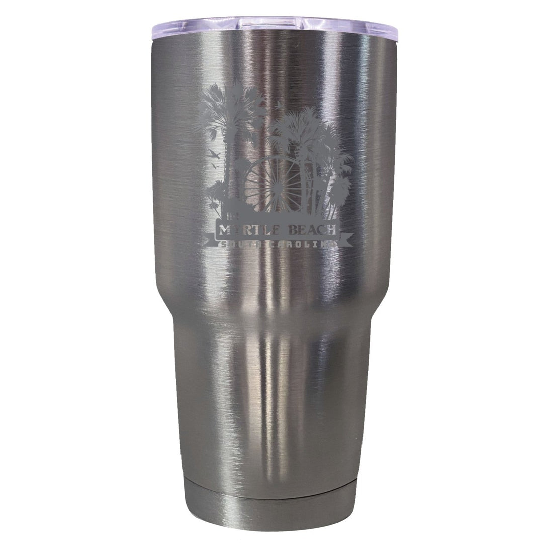 Myrtle Beach South Carolina Laser Etched Souvenir 24 oz Insulated Stainless Steel Tumbler Image 1