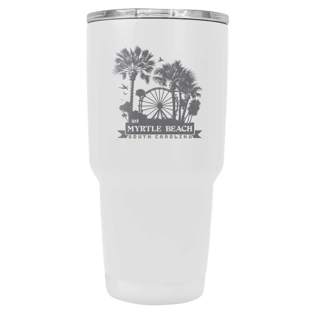 Myrtle Beach South Carolina Laser Etched Souvenir 24 oz Insulated Stainless Steel Tumbler Image 1