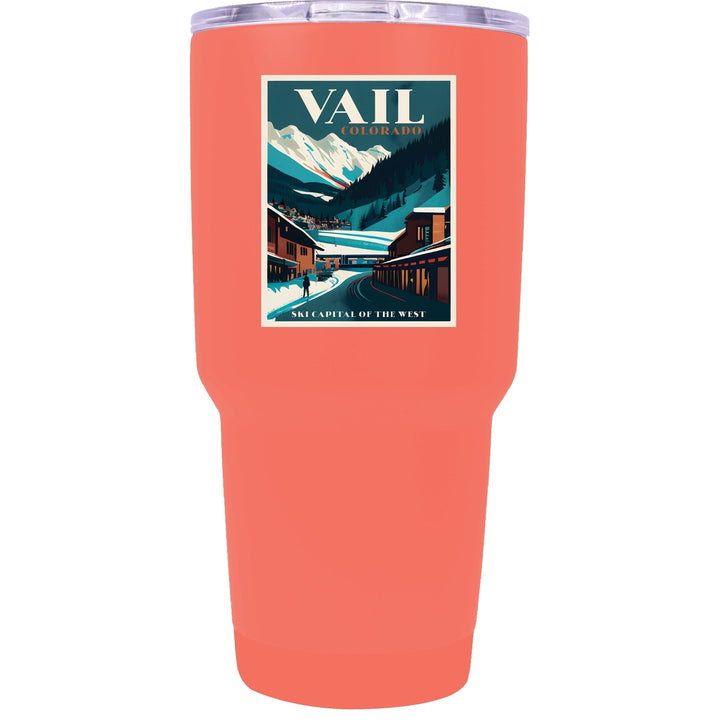 Vail Colorado Souvenir 24 oz Insulated Stainless Steel Tumbler Image 2