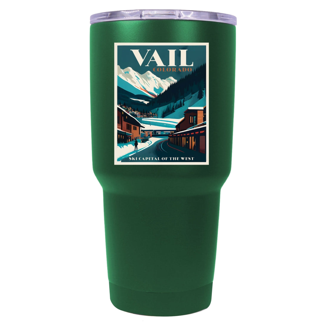 Vail Colorado Souvenir 24 oz Insulated Stainless Steel Tumbler Image 3