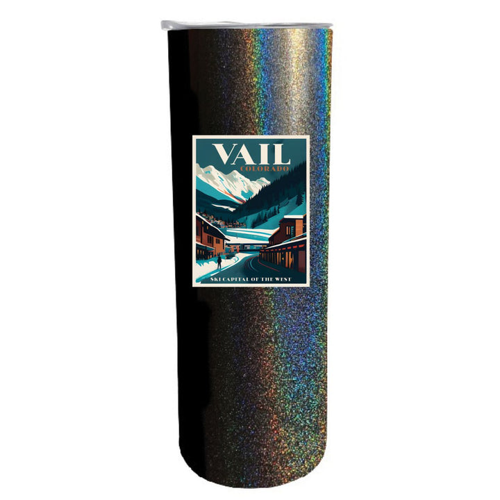 Vail Colorado Souvenir 20 oz Insulated Stainless Steel Skinny Tumbler Image 2