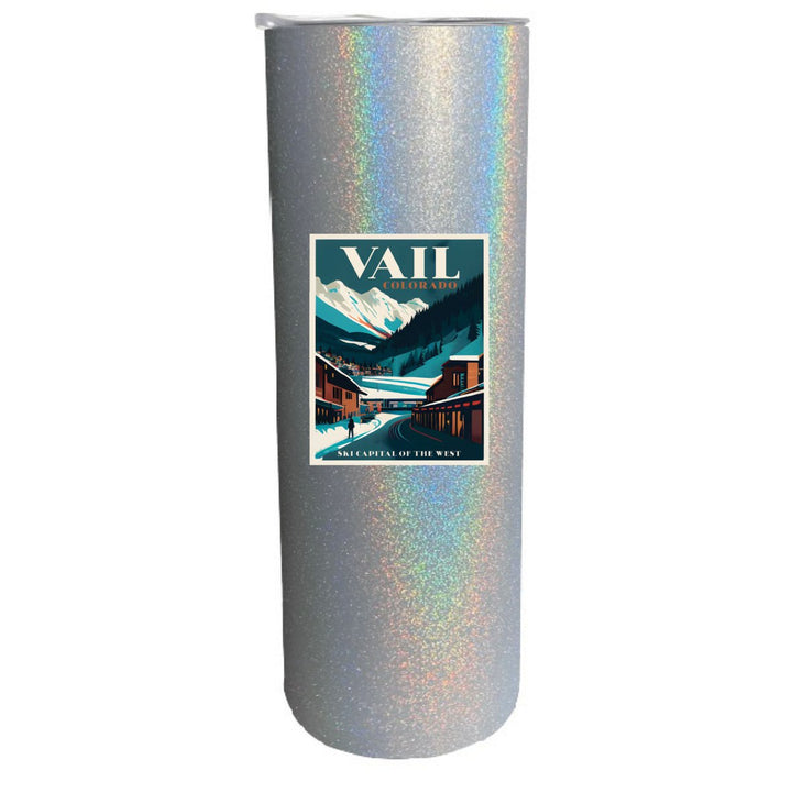 Vail Colorado Souvenir 20 oz Insulated Stainless Steel Skinny Tumbler Image 3