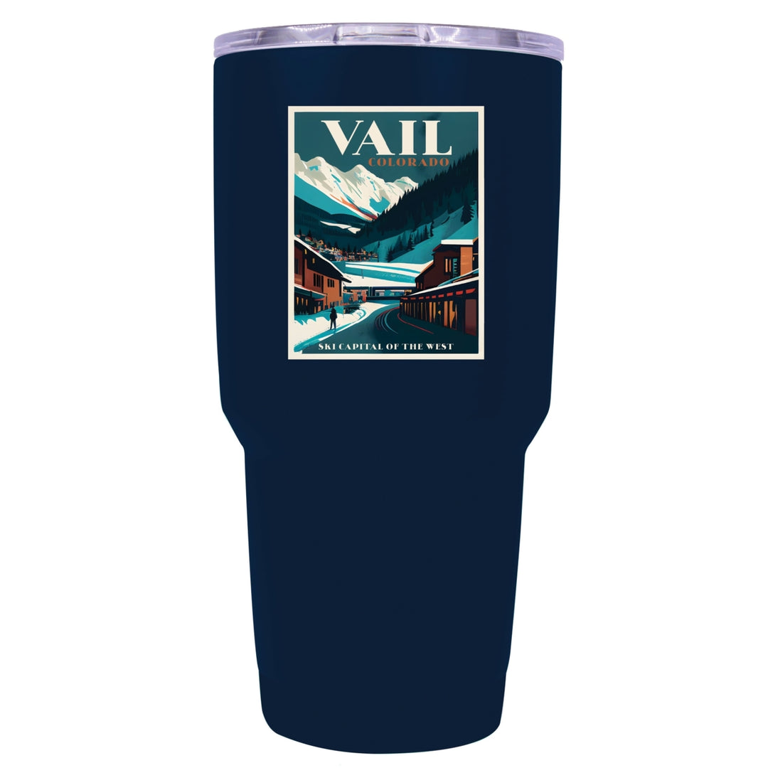 Vail Colorado Souvenir 24 oz Insulated Stainless Steel Tumbler Image 4