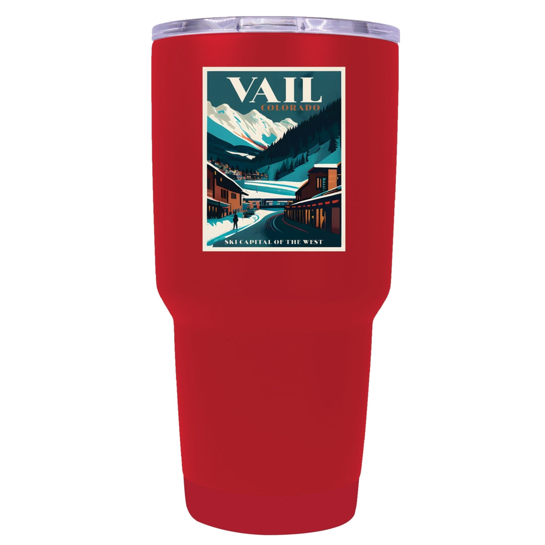 Vail Colorado Souvenir 24 oz Insulated Stainless Steel Tumbler Image 4