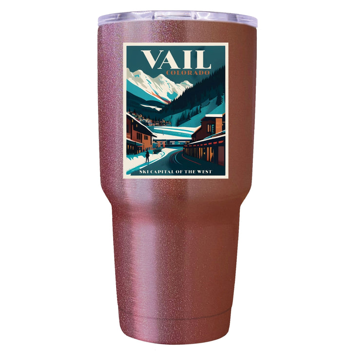 Vail Colorado Souvenir 24 oz Insulated Stainless Steel Tumbler Image 6