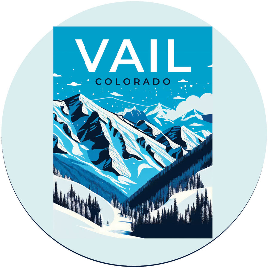 Vail Colorado Souvenir Coaster Paper Image 1