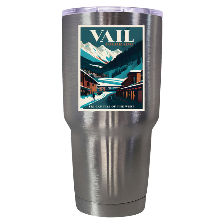 Vail Colorado Souvenir 24 oz Insulated Stainless Steel Tumbler Image 8