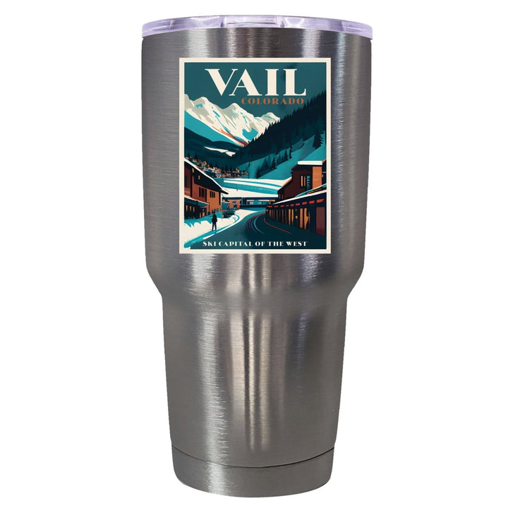 Vail Colorado Souvenir 24 oz Insulated Stainless Steel Tumbler Image 1