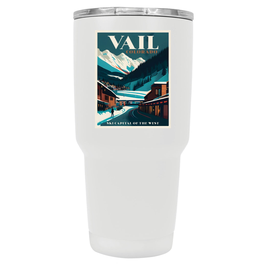 Vail Colorado Souvenir 24 oz Insulated Stainless Steel Tumbler Image 9