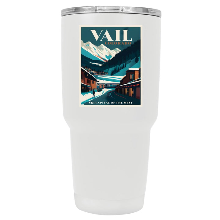 Vail Colorado Souvenir 24 oz Insulated Stainless Steel Tumbler Image 1