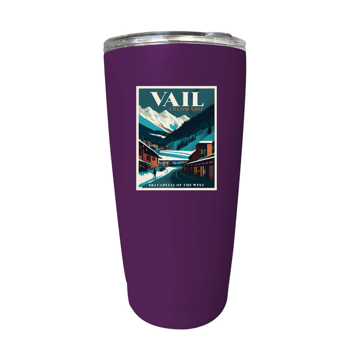 Vail Colorado Souvenir 16 oz Stainless Steel Insulated Tumbler Image 6